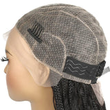 Human Hair Blended Boho Braid Full Lace Wig